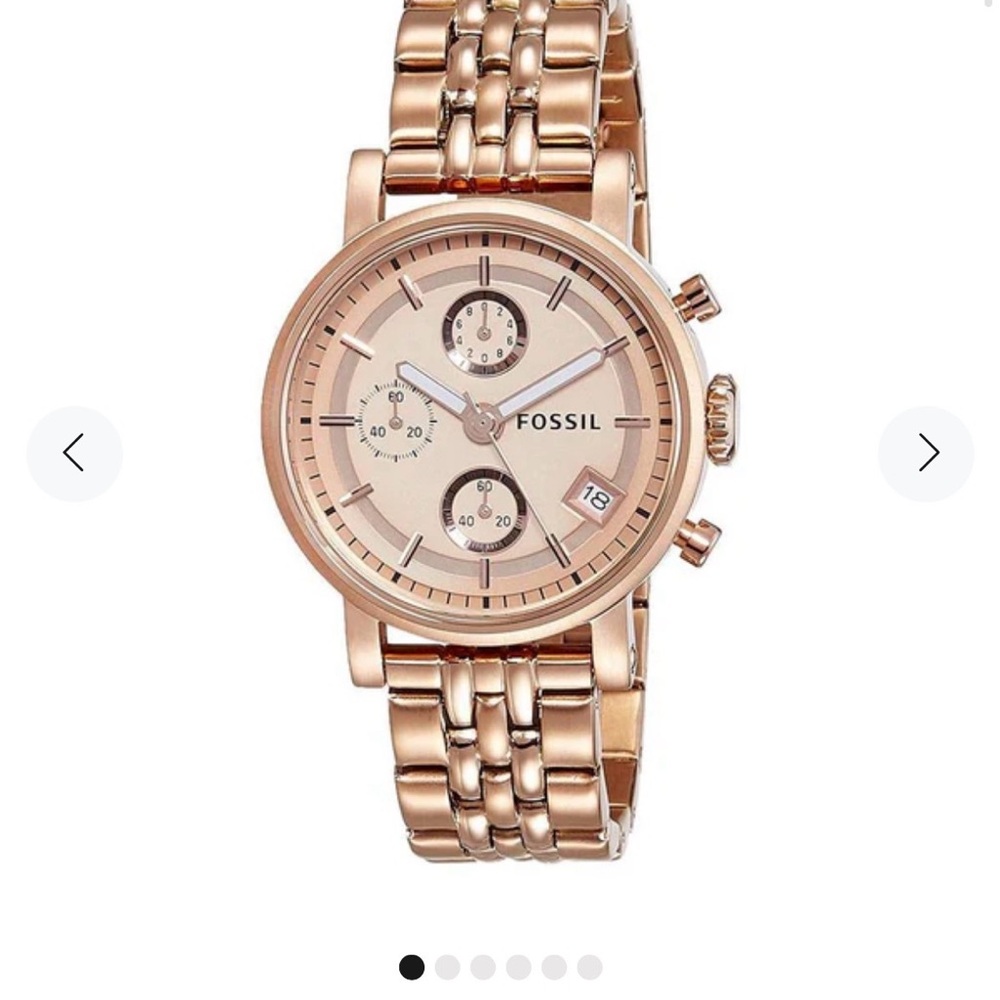 Fossil Rose Gold Boyfriend Style Watch
